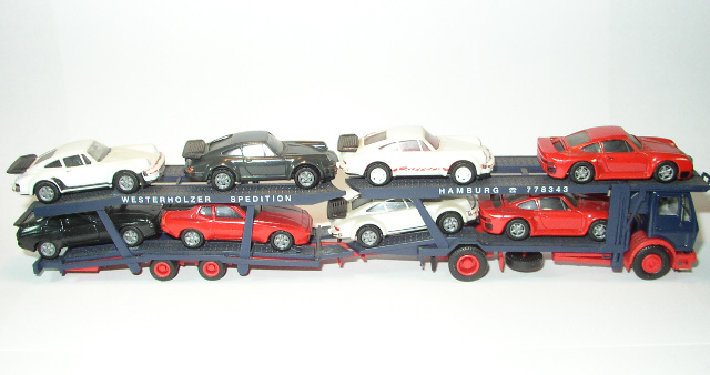Exoto Porsche Race Car Transporter – Maquette 1/43 – Collectionneur