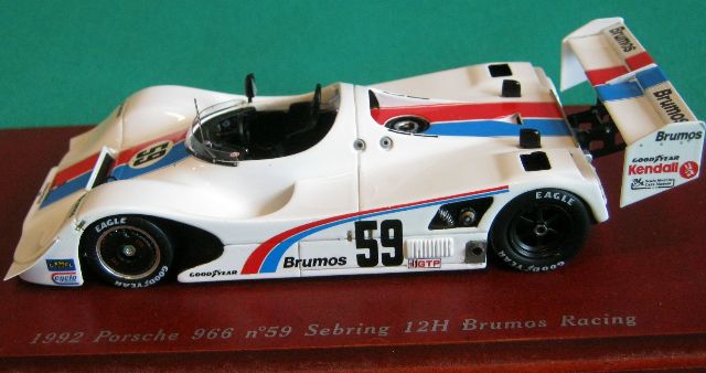 Porsche 966 Sunoco Lime Rock 1993 - Kit Starter 1/43 Résine - Boîte Fermée