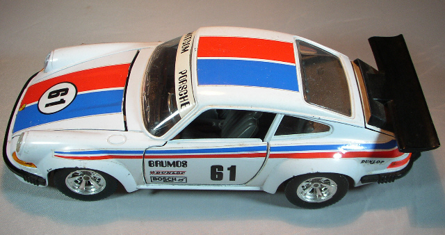 Modèle Réduit Porsche 911 Burago 1/24 - N°61 Mitcom, En Bon état Général (occasion)